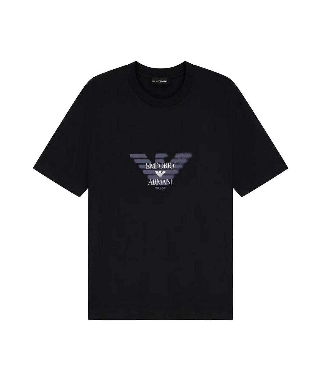 EMPORIO ARMANI Черная футболка, фото 1