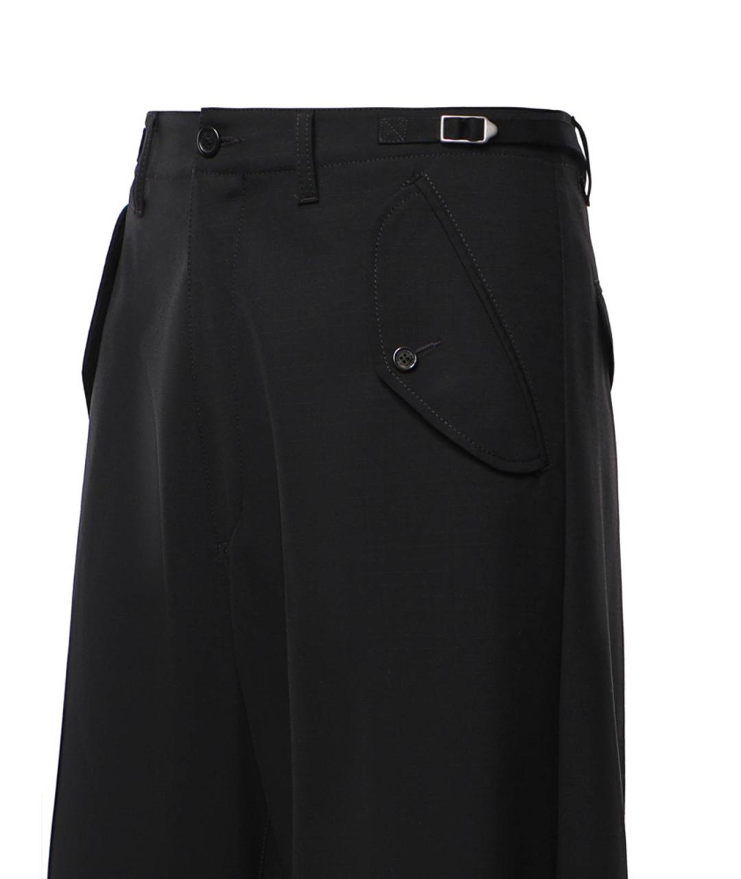 DSQUARED2 Черные шерстяные повседневные брюки, фото 3