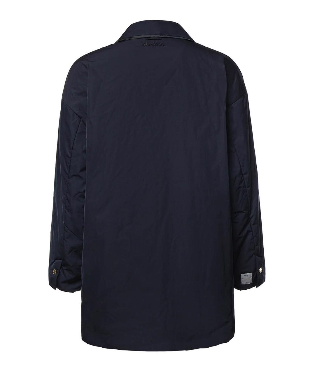 MAX MARA Синяя полиэстеровая куртка, фото 2