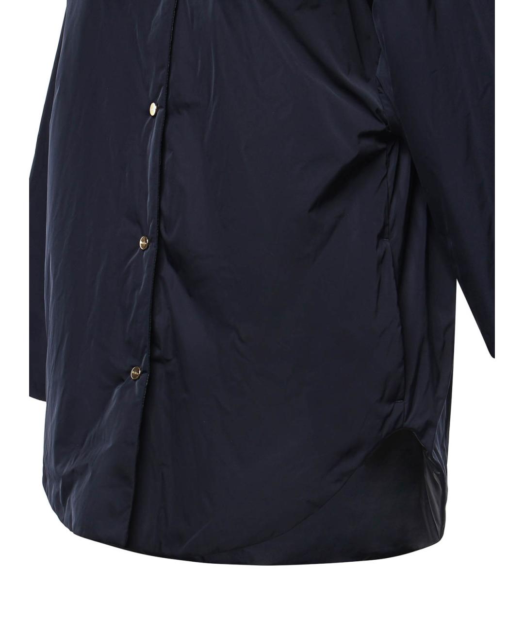 MAX MARA Синяя полиэстеровая куртка, фото 3
