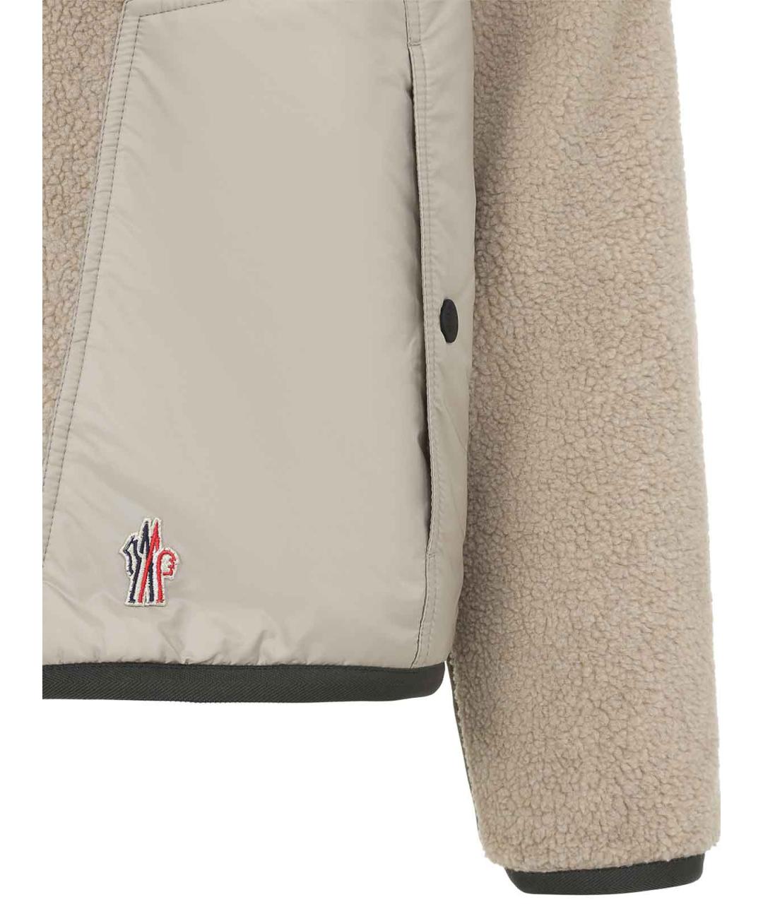 MONCLER Бежевая шерстяная куртка, фото 6