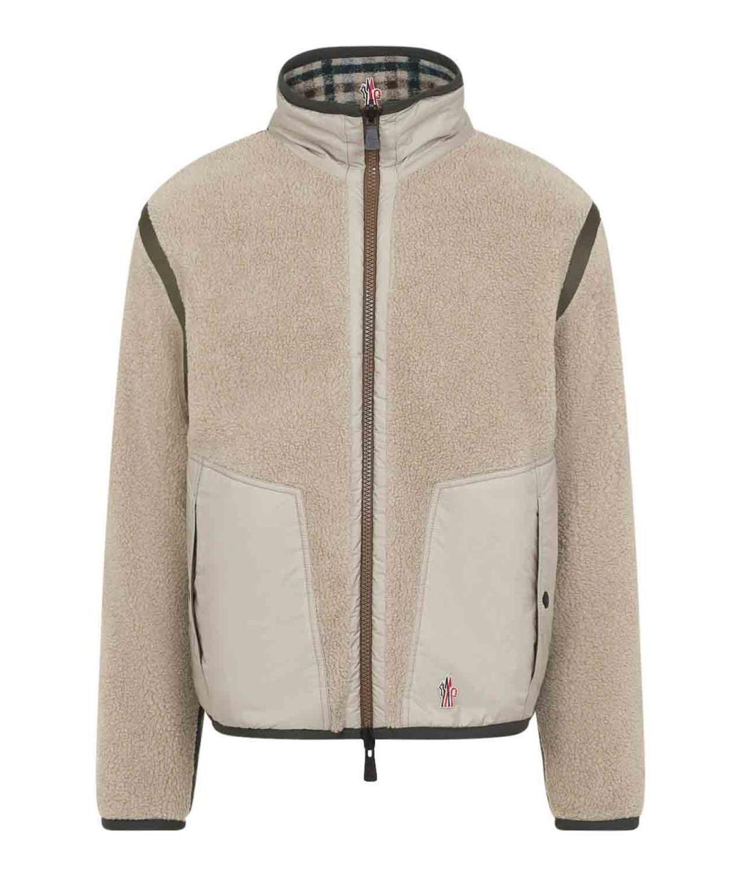 MONCLER Бежевая шерстяная куртка, фото 1