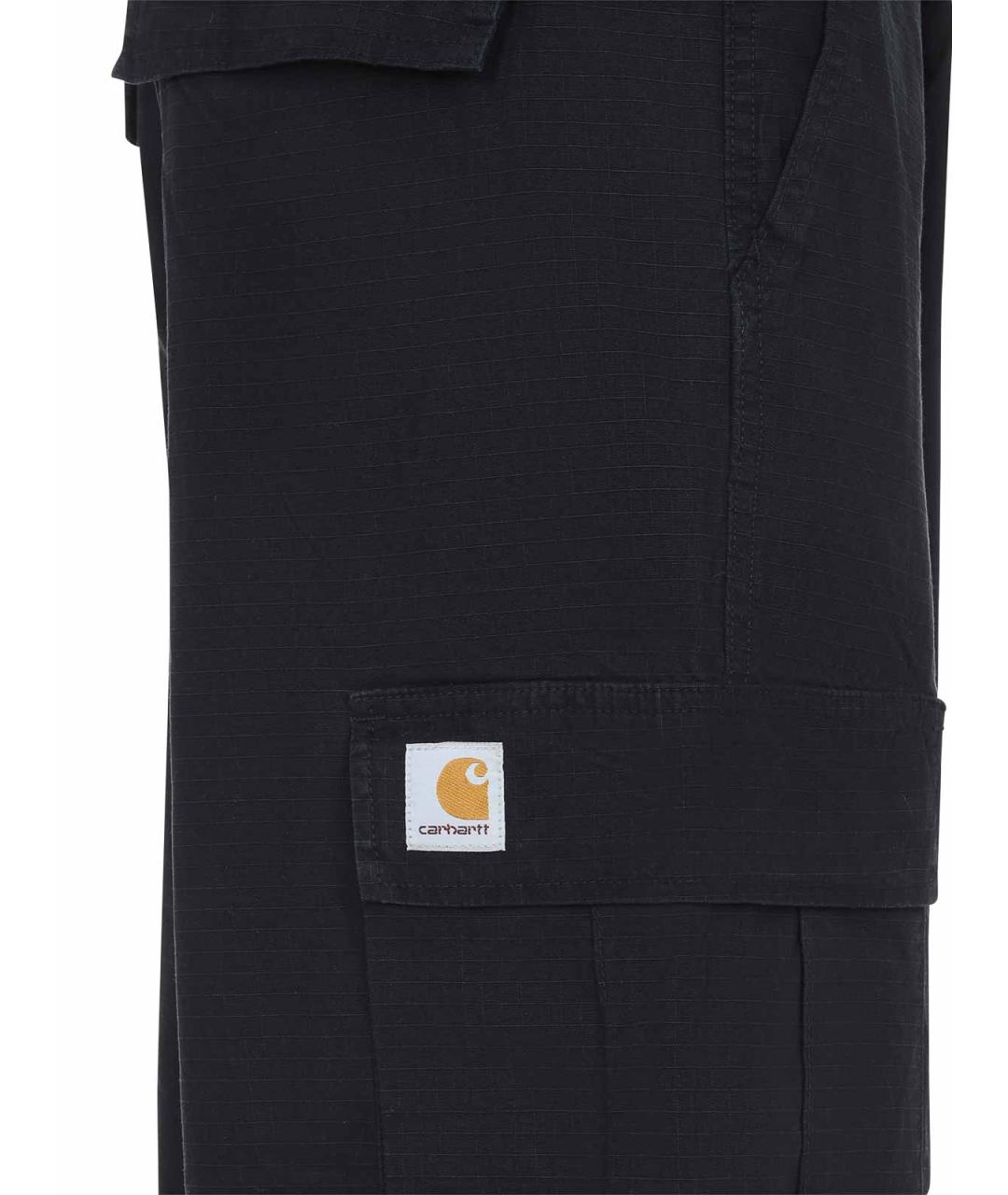 CARHARTT Черные хлопковые повседневные брюки, фото 3