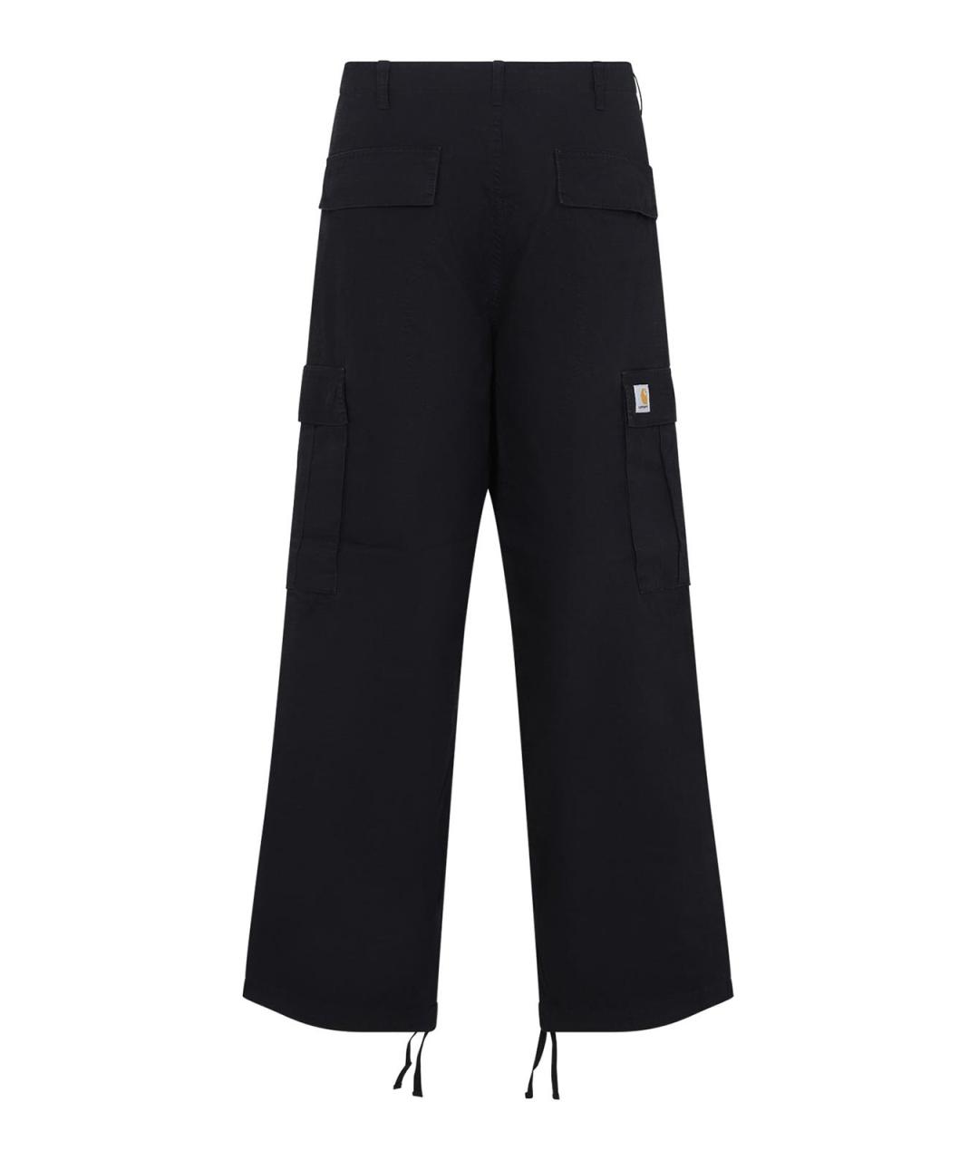 CARHARTT Черные хлопковые повседневные брюки, фото 2