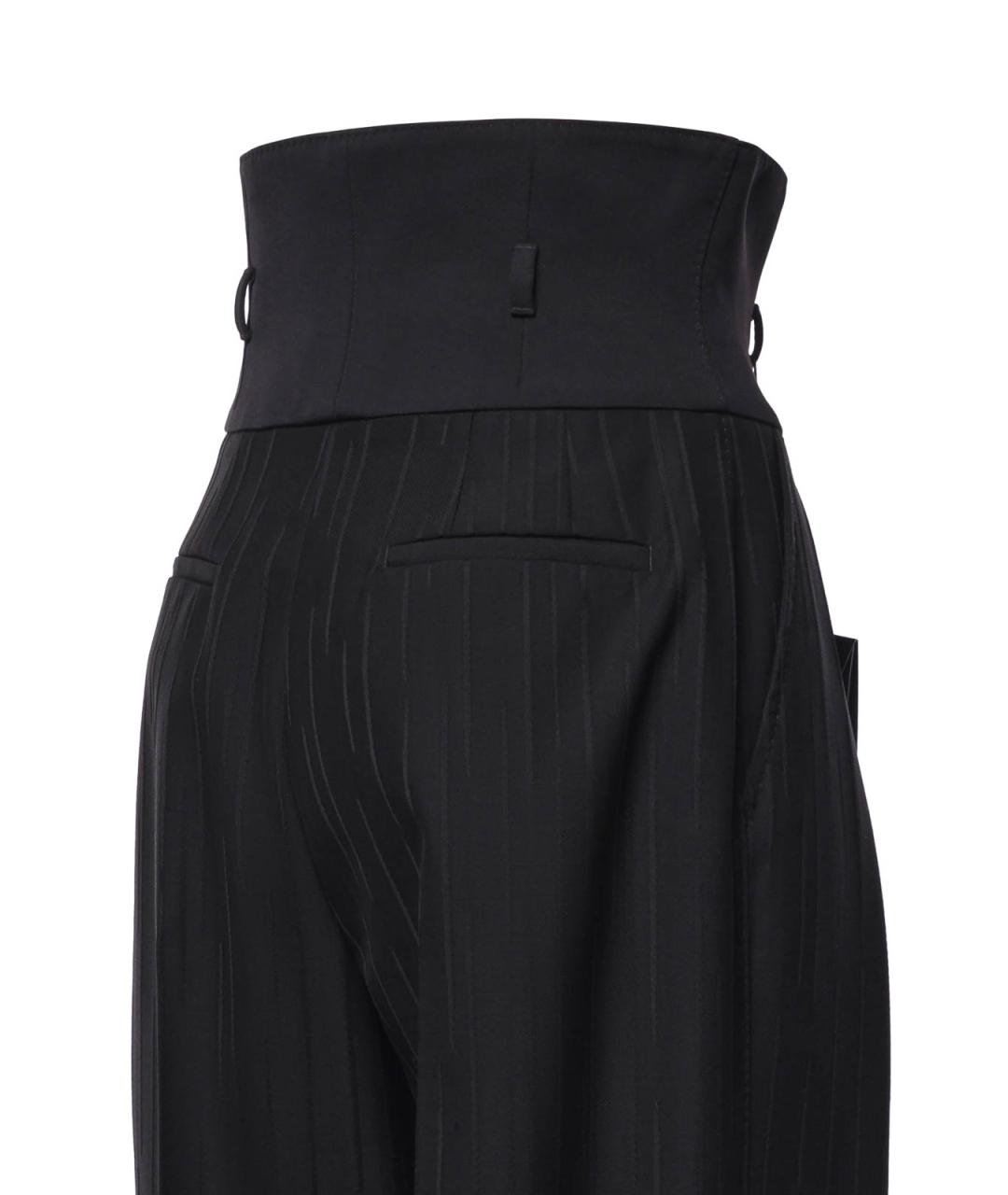 DOLCE&GABBANA Черные шерстяные брюки широкие, фото 3