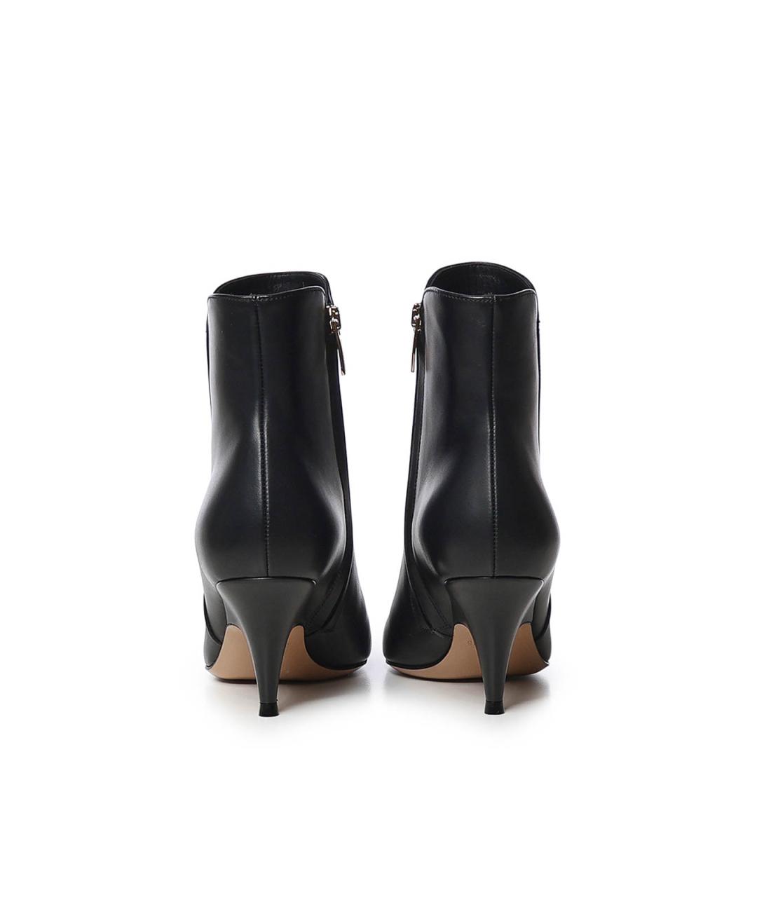 GIANVITO ROSSI Черные кожаные ботильоны, фото 2