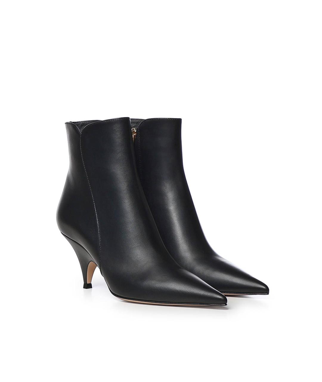 GIANVITO ROSSI Черные кожаные ботильоны, фото 4