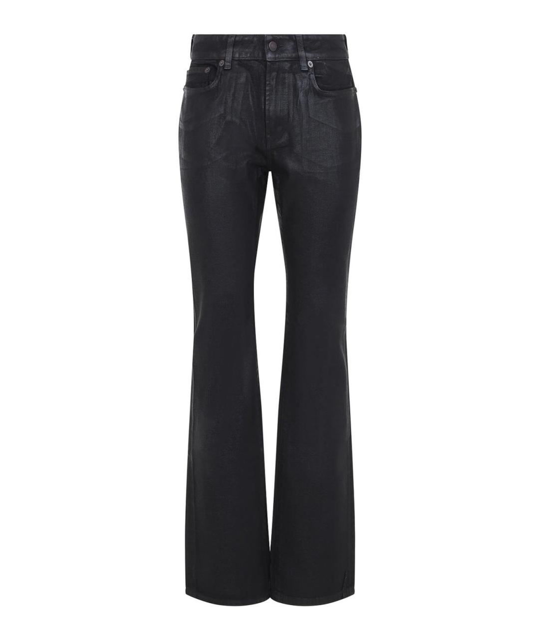 ACNE STUDIOS Черные хлопковые джинсы клеш, фото 1