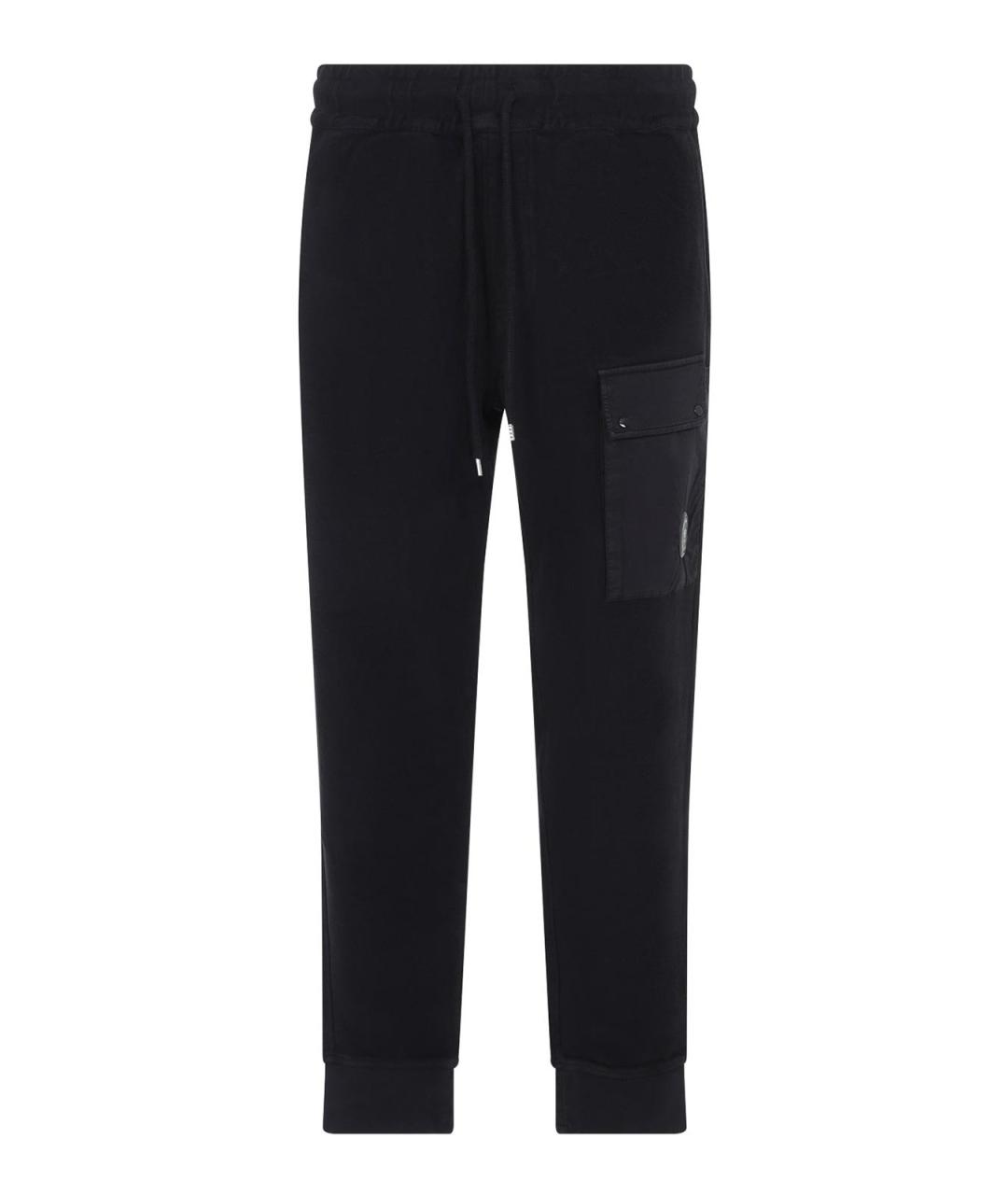 CP COMPANY Черный хлопковый спортивный костюм, фото 1