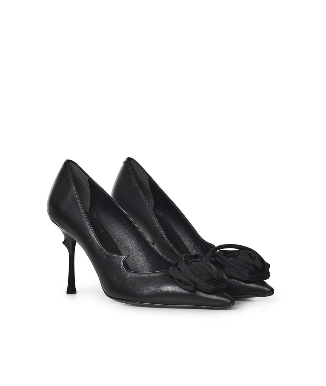 ROGER VIVIER Черные кожаные туфли, фото 4