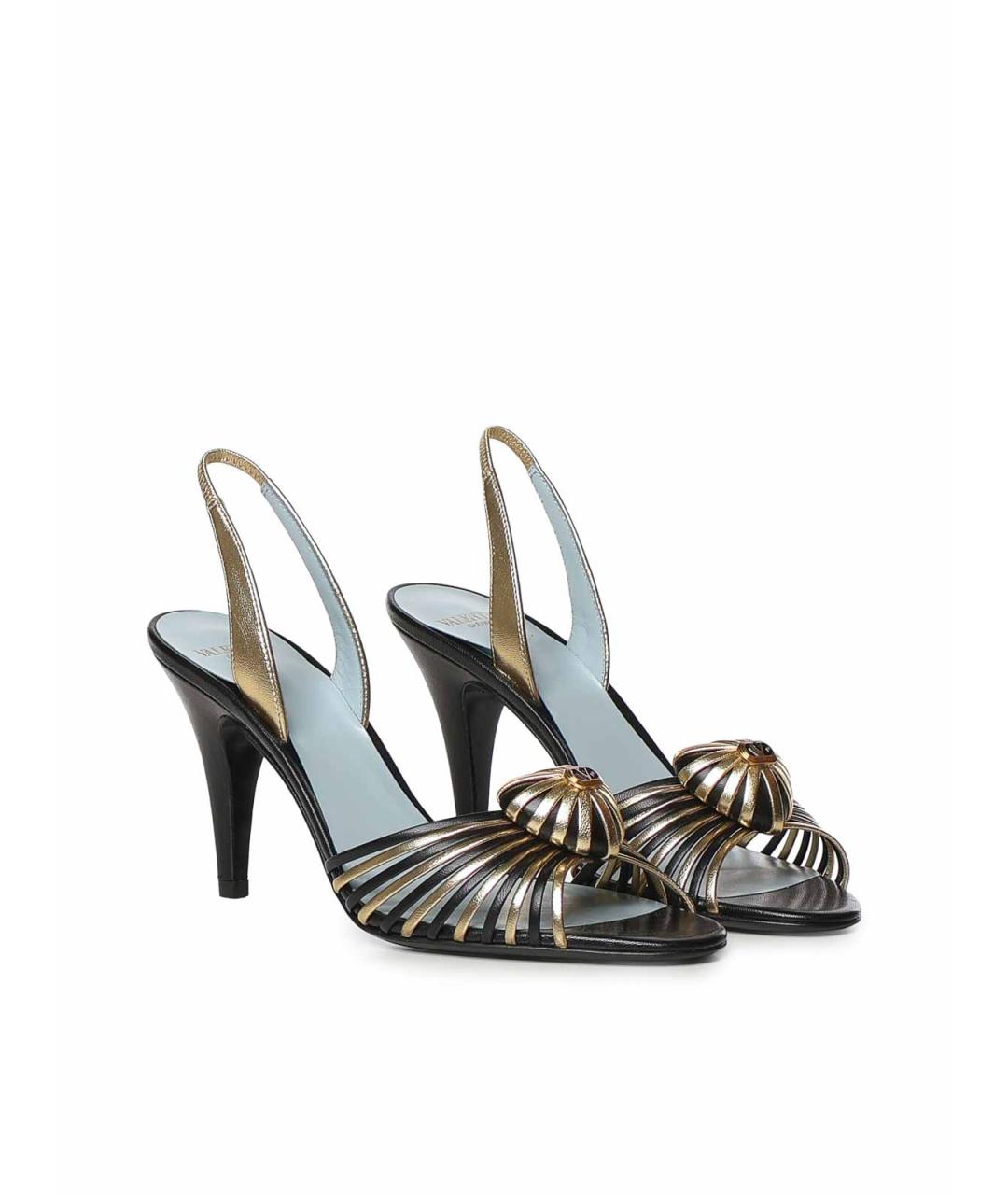 VALENTINO Мульти кожаные босоножки, фото 4