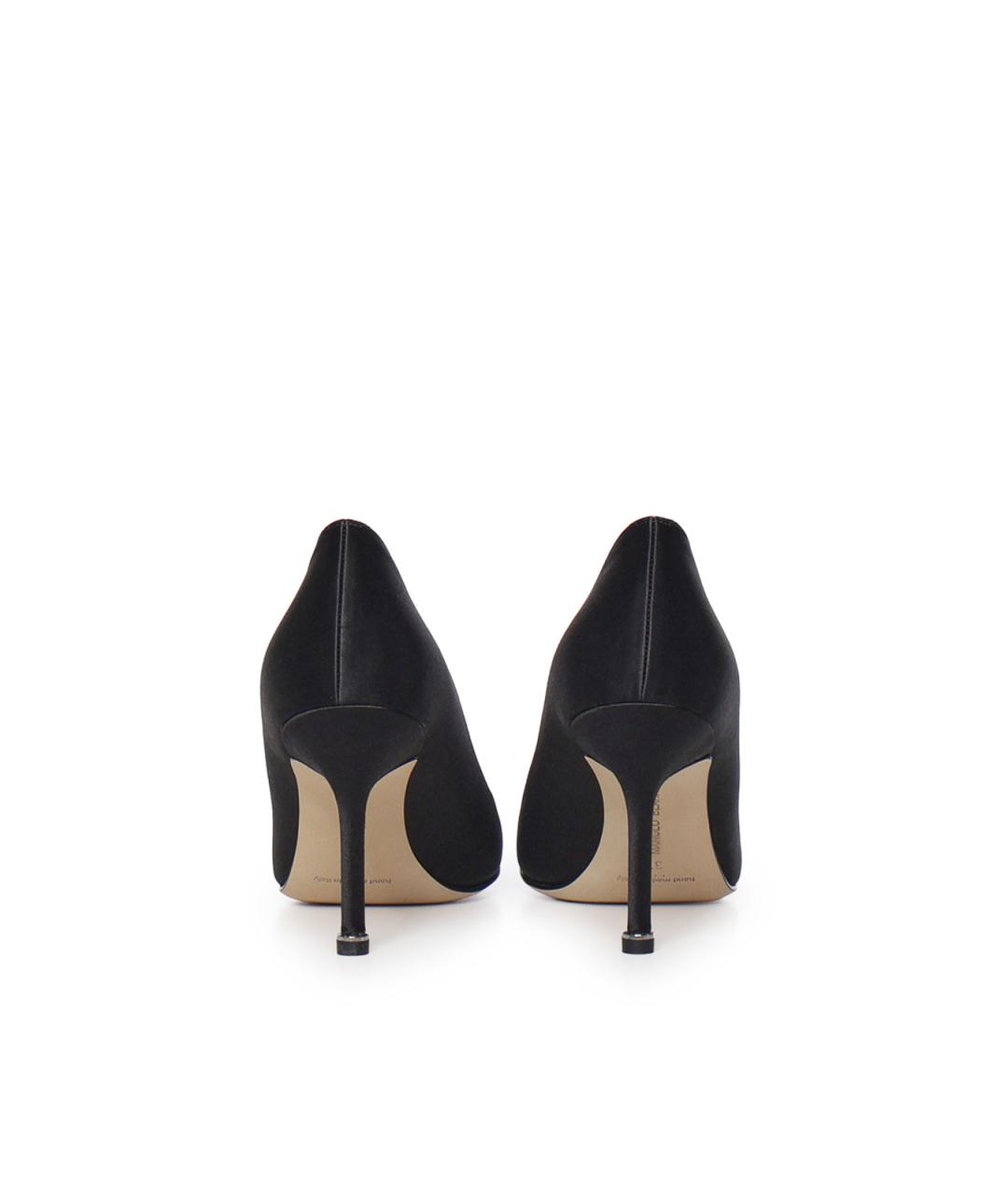 MANOLO BLAHNIK Черные текстильные туфли, фото 2
