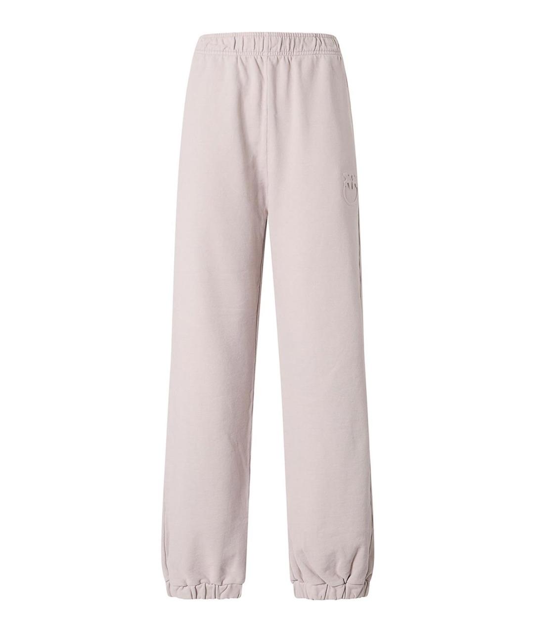 PINKO Розовые хлопковые спортивные брюки и шорты, фото 1