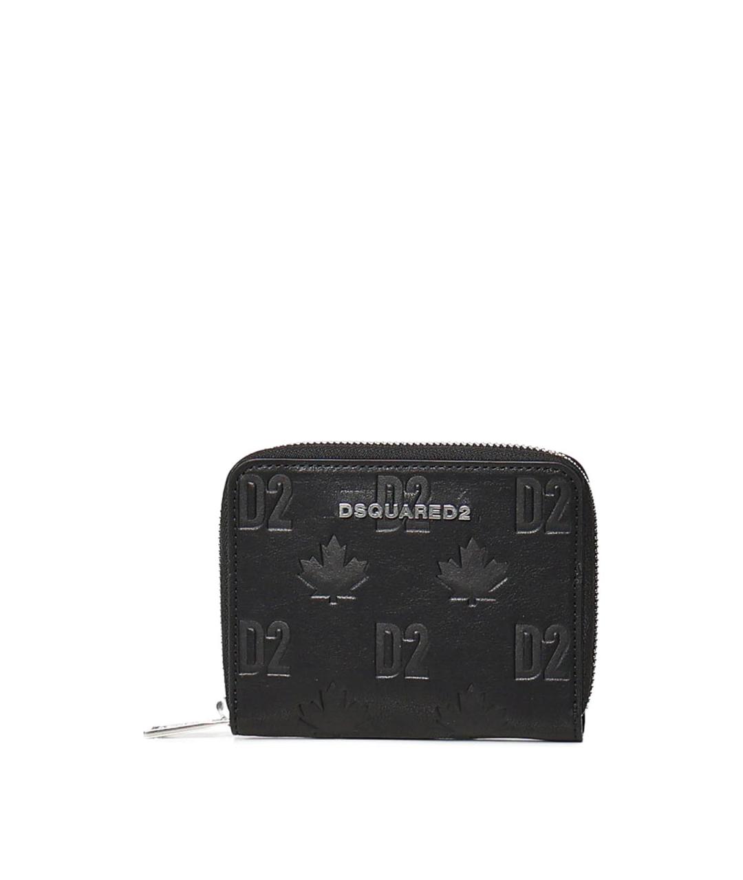 DSQUARED2 Черный кожаный кошелек, фото 1