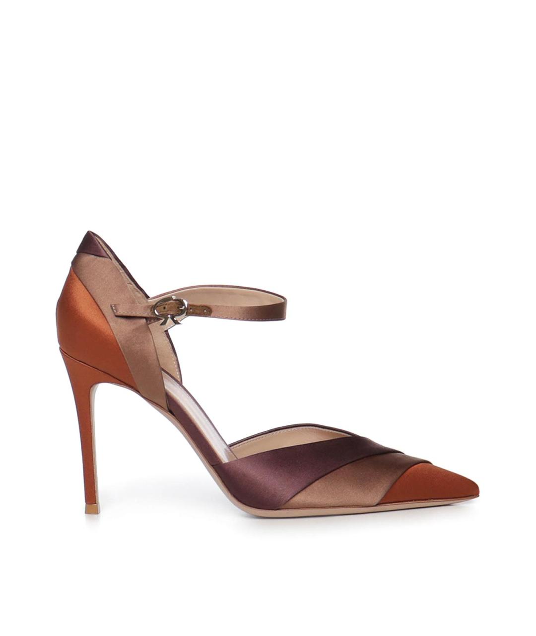 GIANVITO ROSSI Мульти текстильные туфли, фото 5
