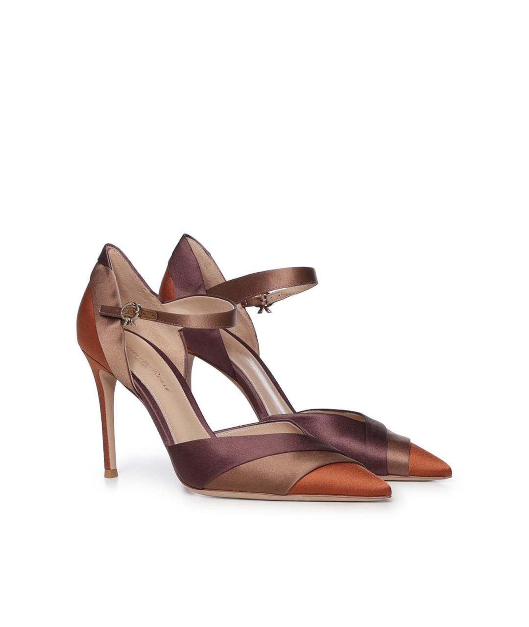 GIANVITO ROSSI Мульти текстильные туфли, фото 4