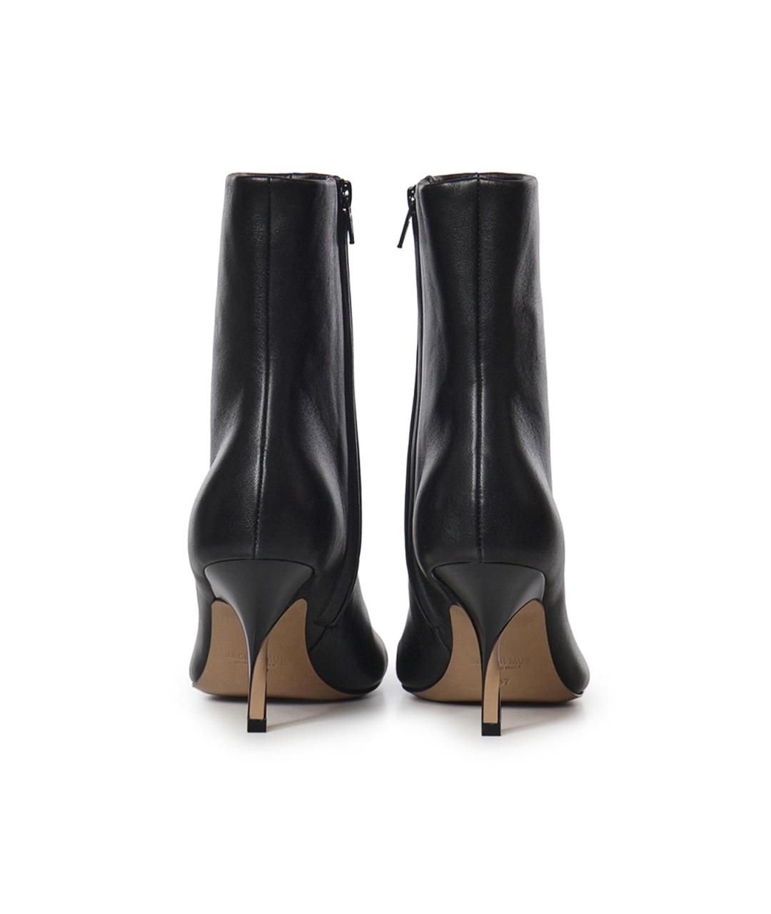 JACQUEMUS Черные кожаные ботильоны, фото 2