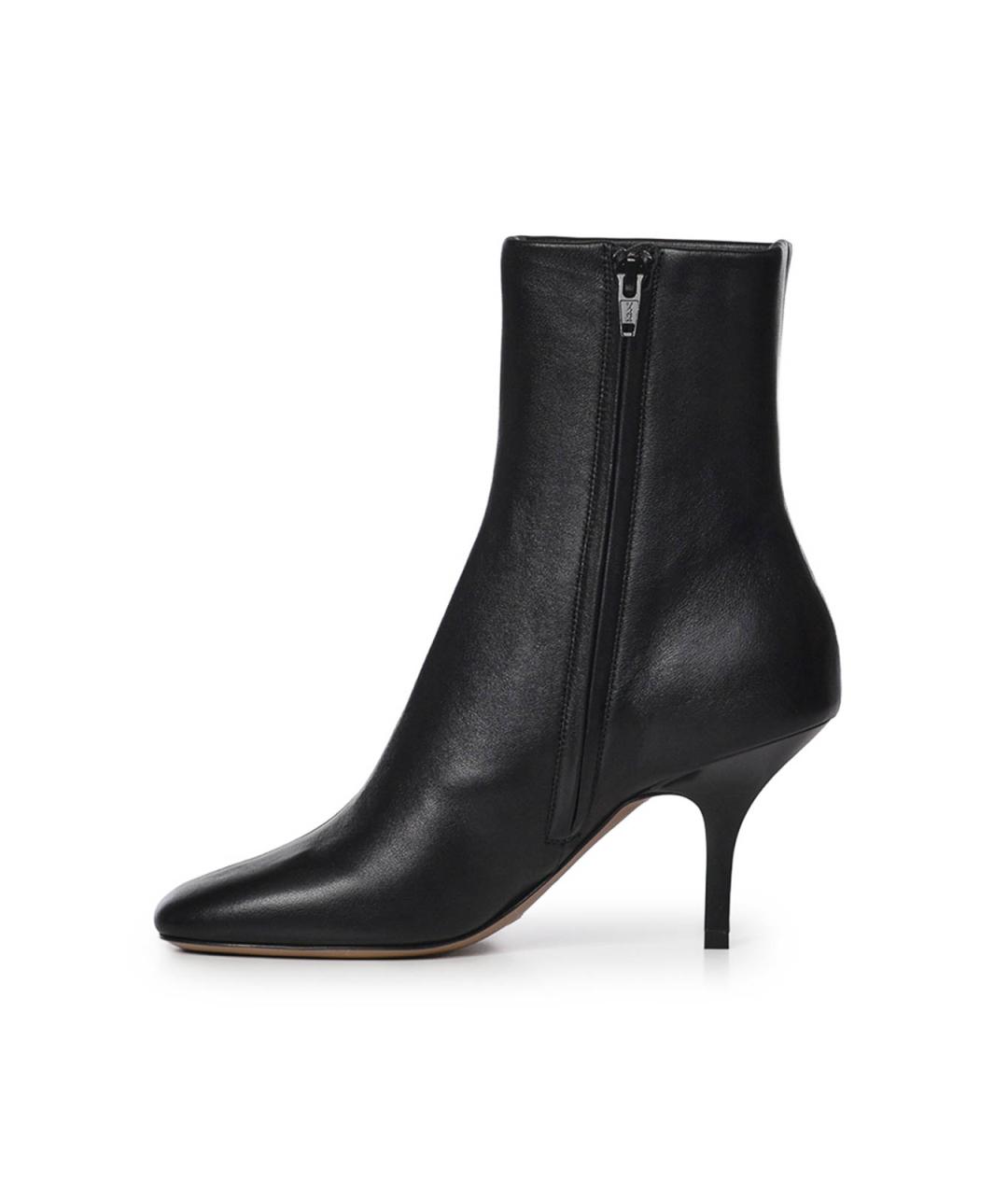 JACQUEMUS Черные кожаные ботильоны, фото 3