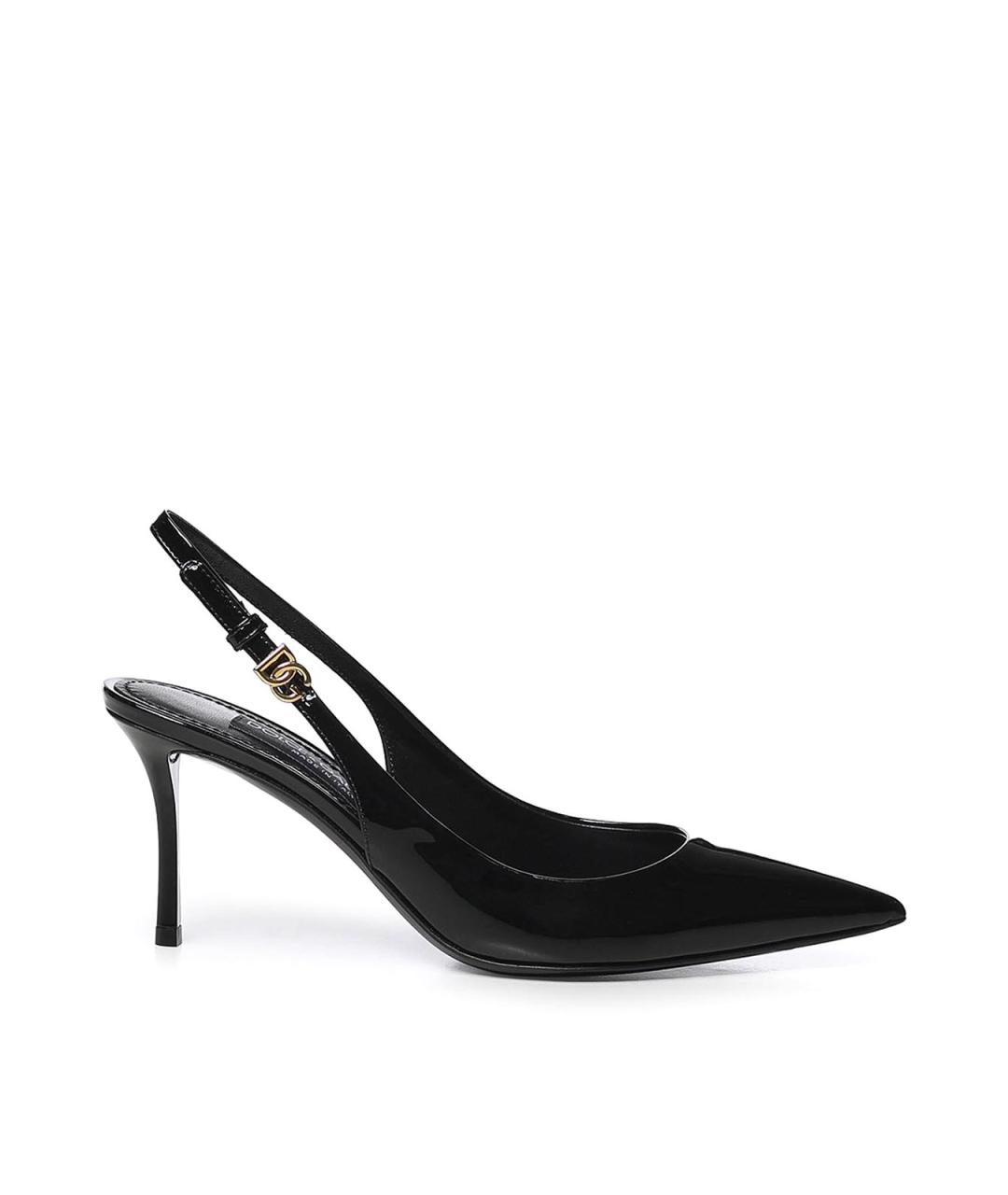 DOLCE&GABBANA Черные туфли из лакированной кожи, фото 1