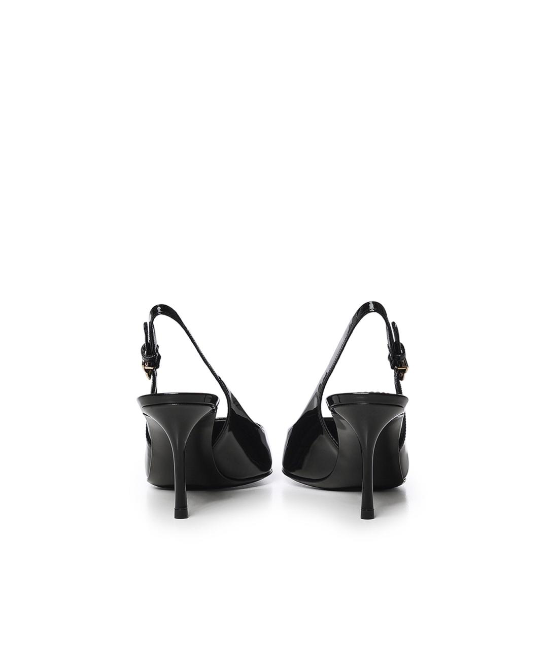 DOLCE&GABBANA Черные туфли из лакированной кожи, фото 2