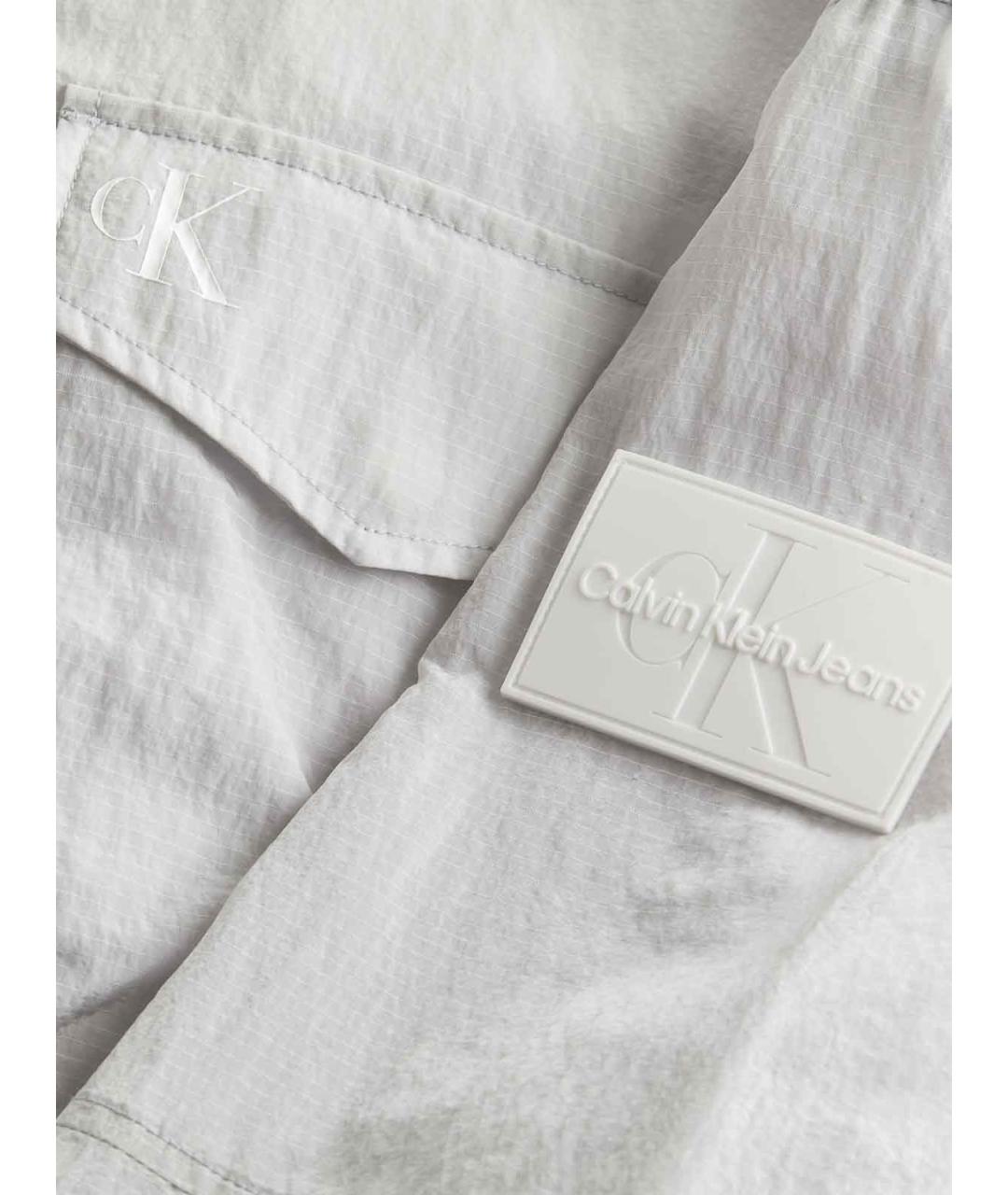 CALVIN KLEIN Серая полиэстеровая куртка, фото 3