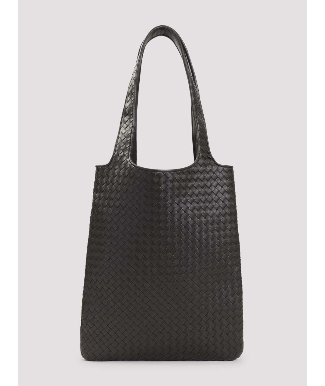 BOTTEGA VENETA Коричневая кожаная сумка тоут, фото 2