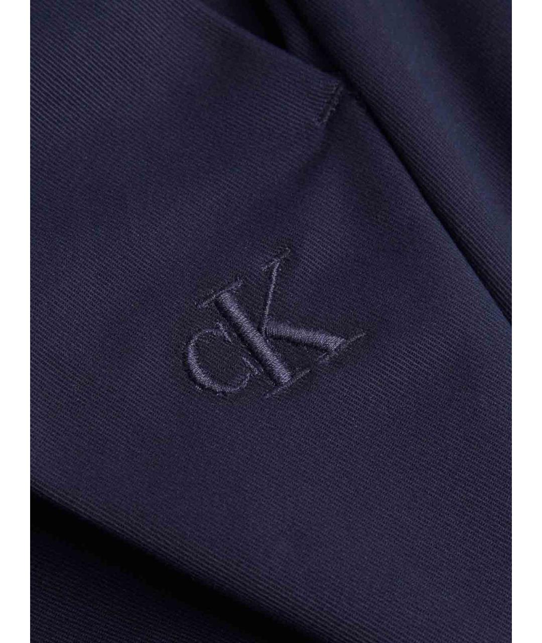 CALVIN KLEIN Синие хлопковые повседневные брюки, фото 3