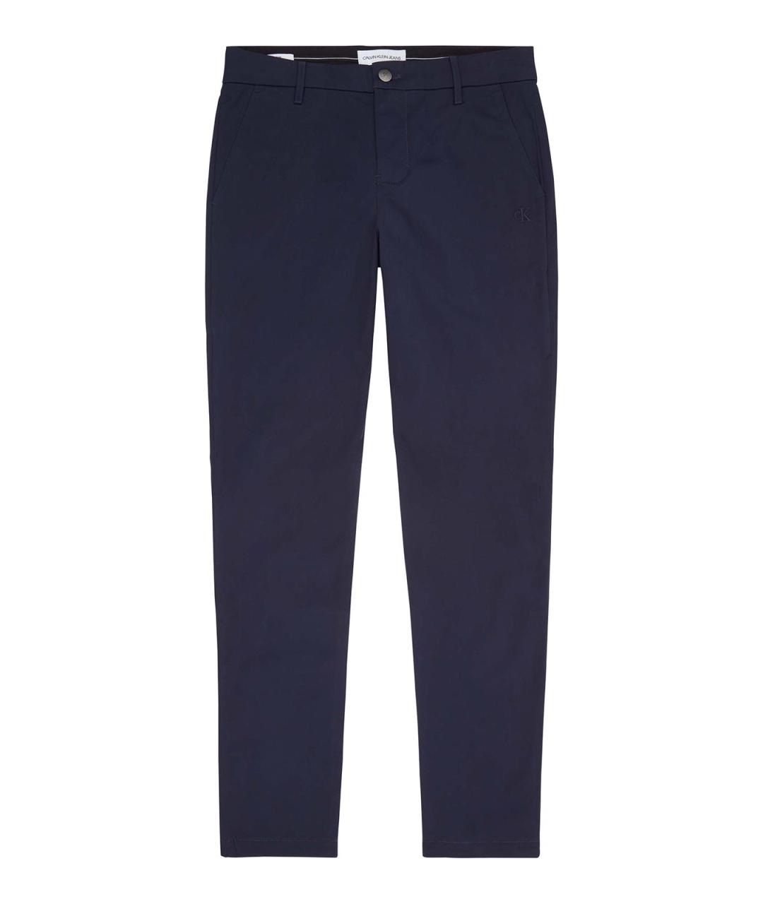 CALVIN KLEIN Синие хлопковые повседневные брюки, фото 1