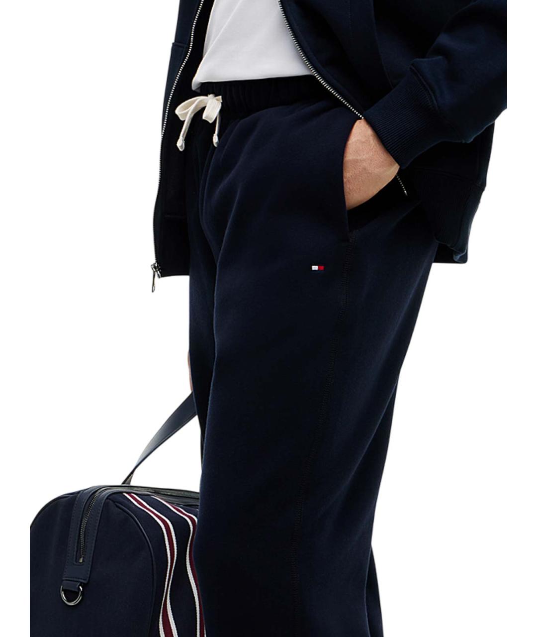 TOMMY HILFIGER Синие хлопковые повседневные брюки, фото 4