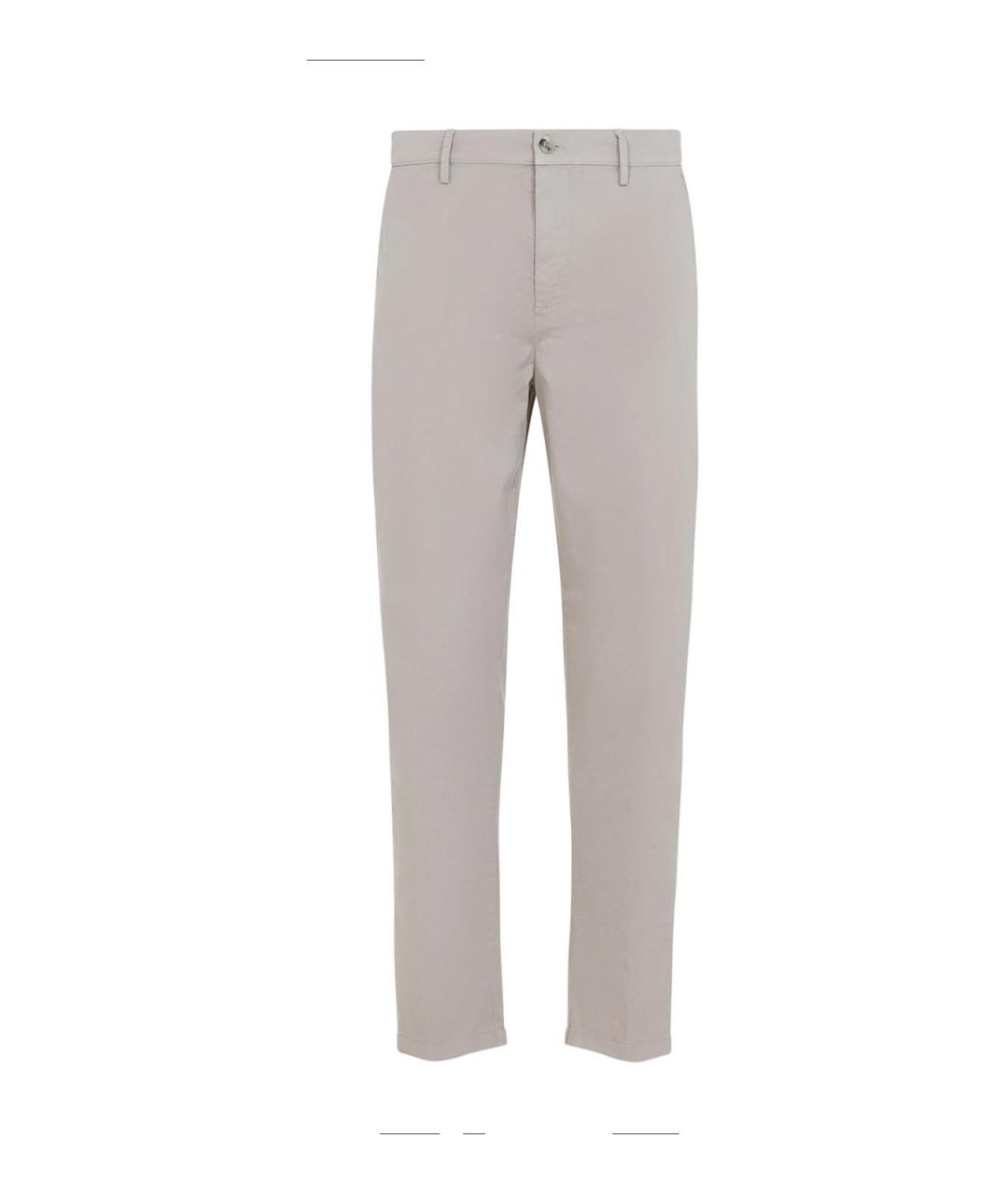CANALI Бежевые хлопковые повседневные брюки, фото 1