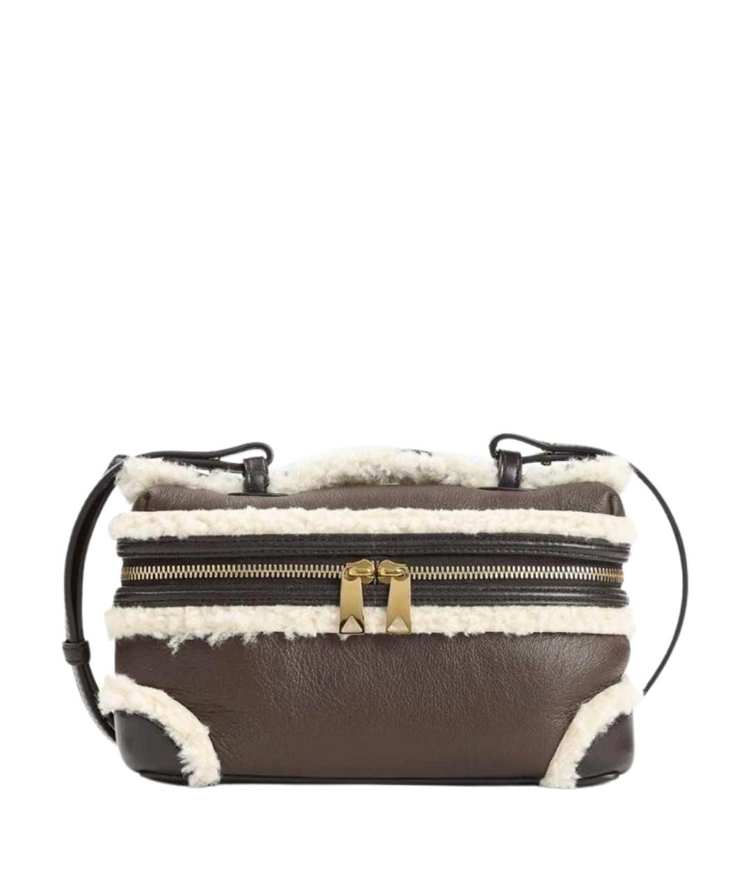 BOTTEGA VENETA Коричневая кожаная сумка через плечо, фото 1