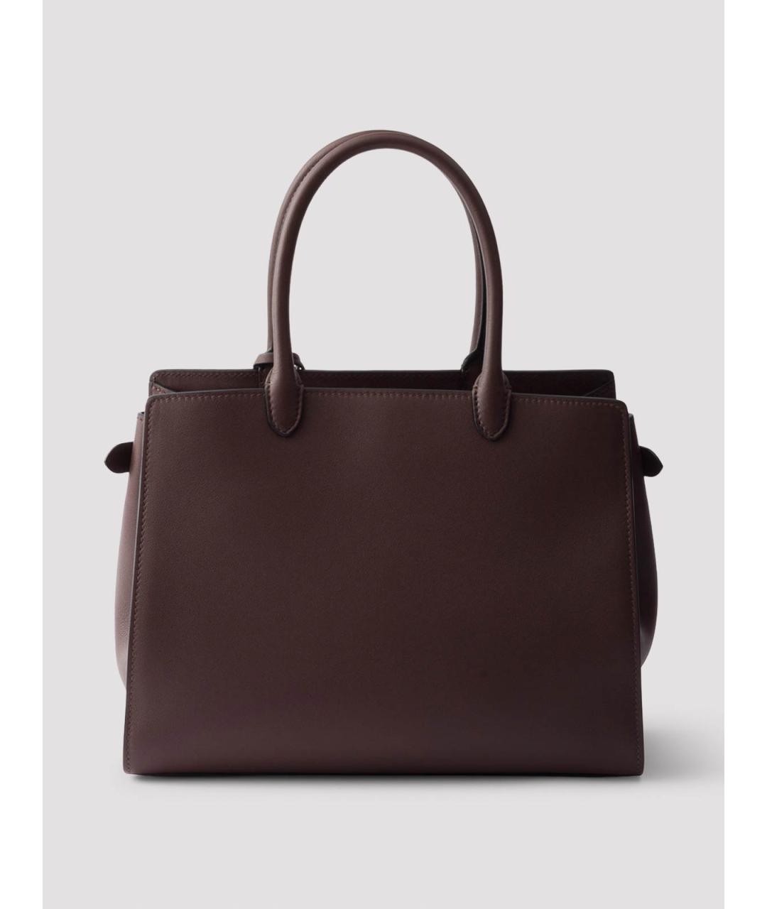 PRADA Коричневая кожаная сумка тоут, фото 2