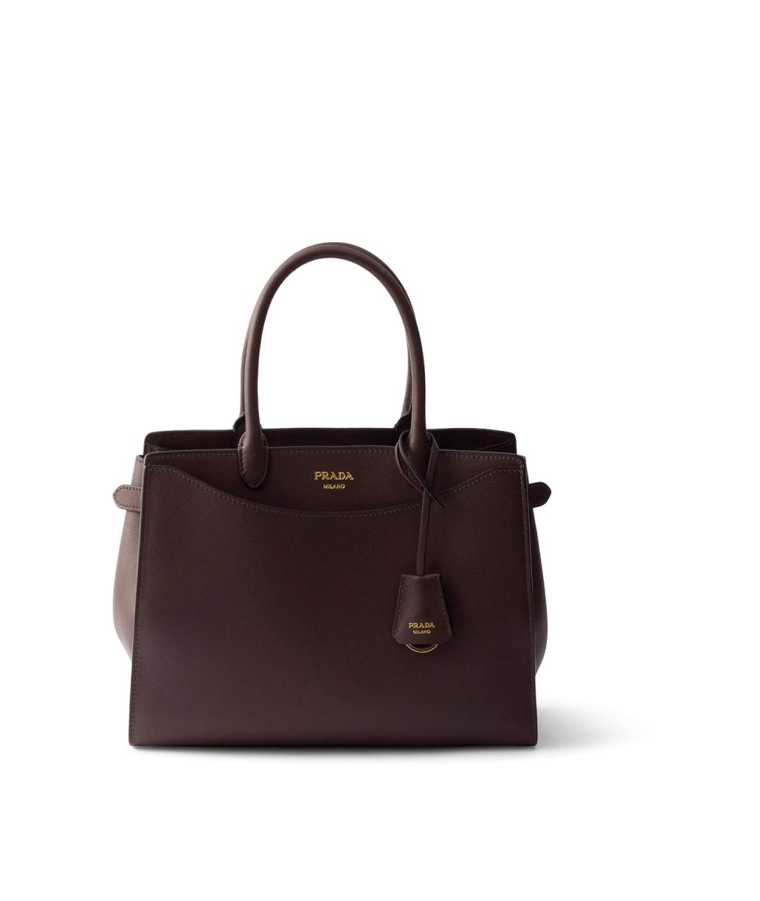 PRADA Коричневая кожаная сумка тоут, фото 1