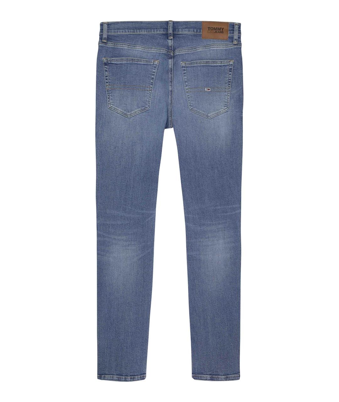 TOMMY HILFIGER Синие хлопковые прямые джинсы, фото 3