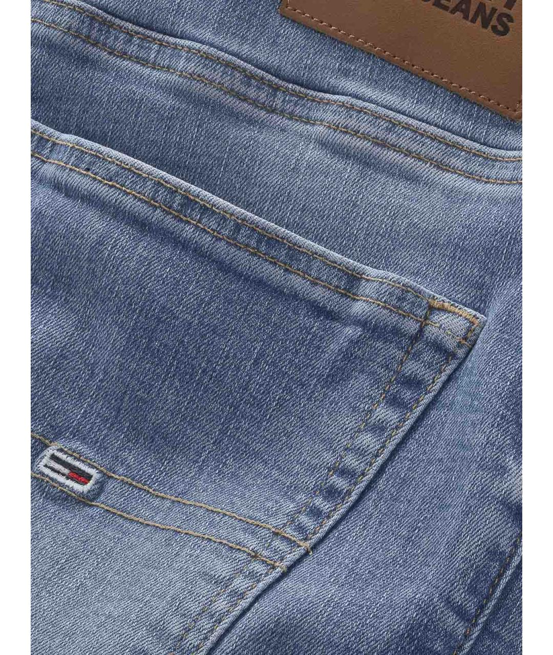 TOMMY HILFIGER Синие хлопковые прямые джинсы, фото 2