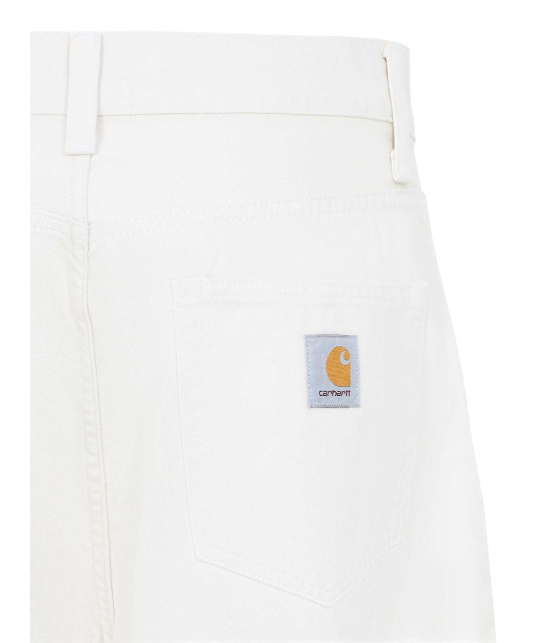CARHARTT Белые хлопковые повседневные брюки, фото 3