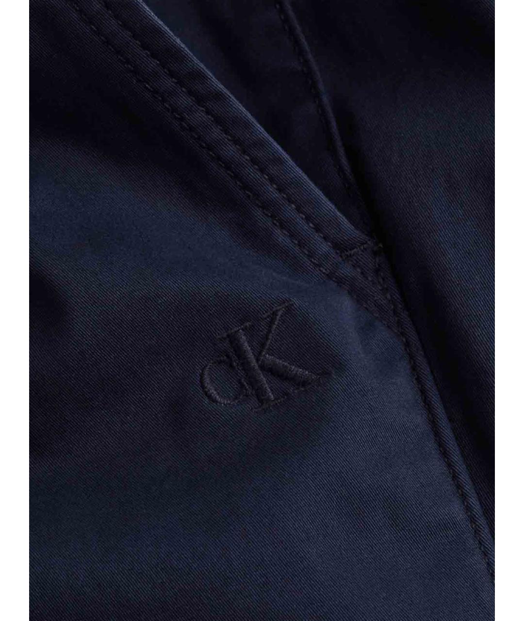 CALVIN KLEIN Синие хлопковые шорты, фото 2