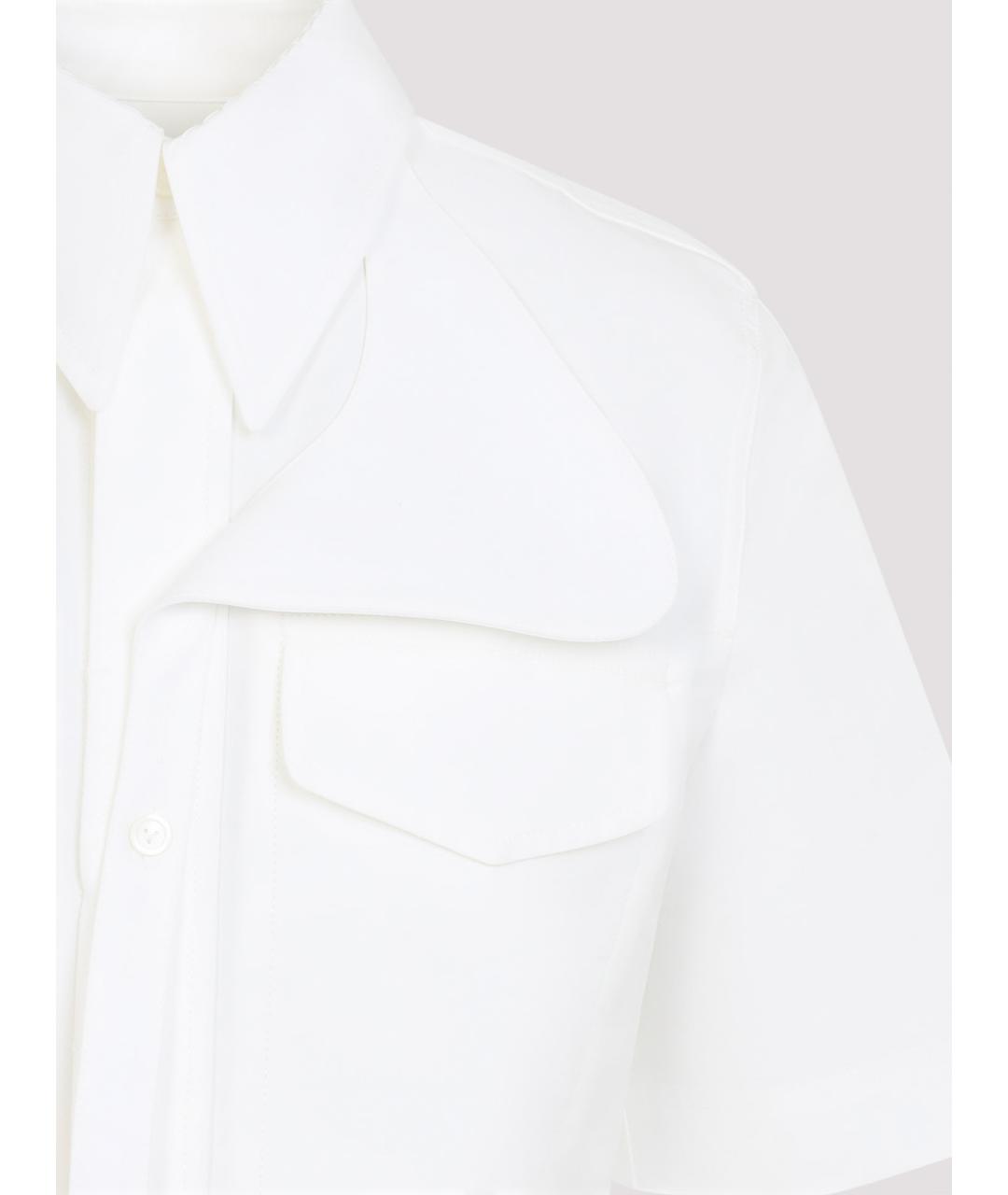 BOTTEGA VENETA Белая хлопковая рубашка, фото 3