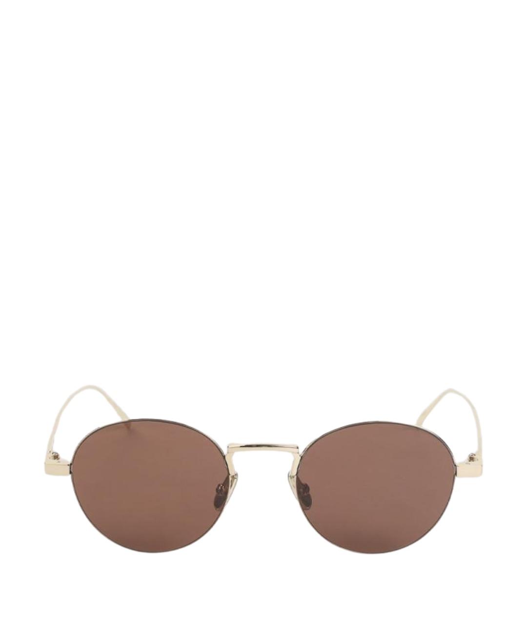 CELINE Золотые металлические солнцезащитные очки, фото 1
