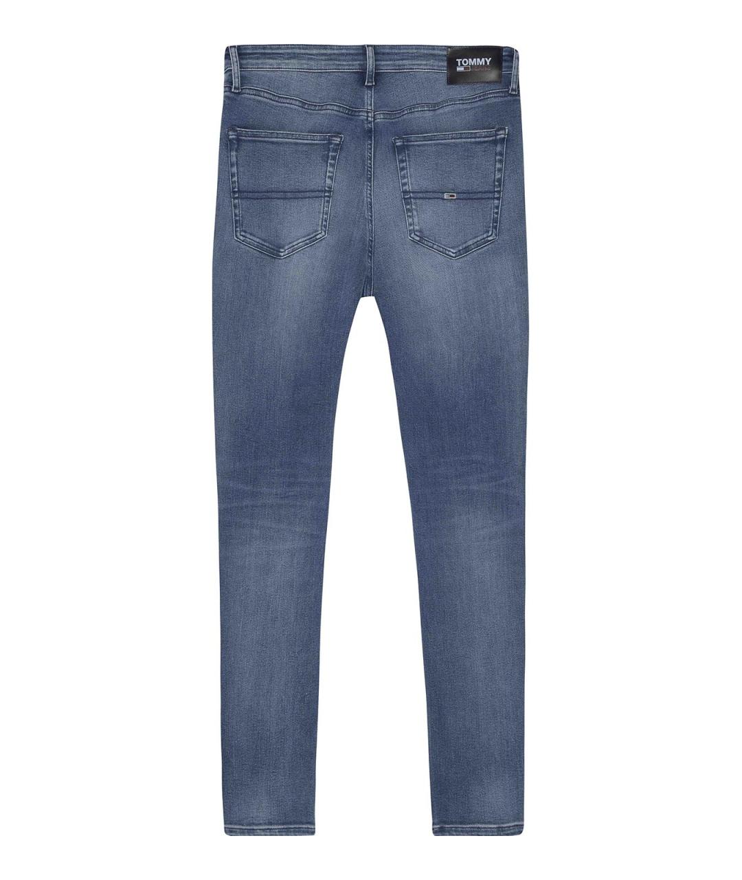 TOMMY HILFIGER Синие хлопковые прямые джинсы, фото 3