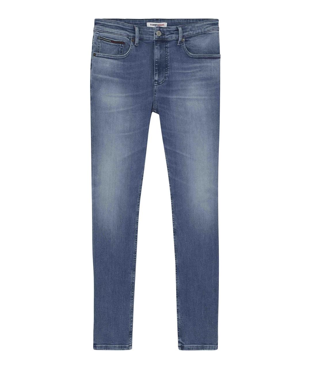 TOMMY HILFIGER Синие хлопковые прямые джинсы, фото 1