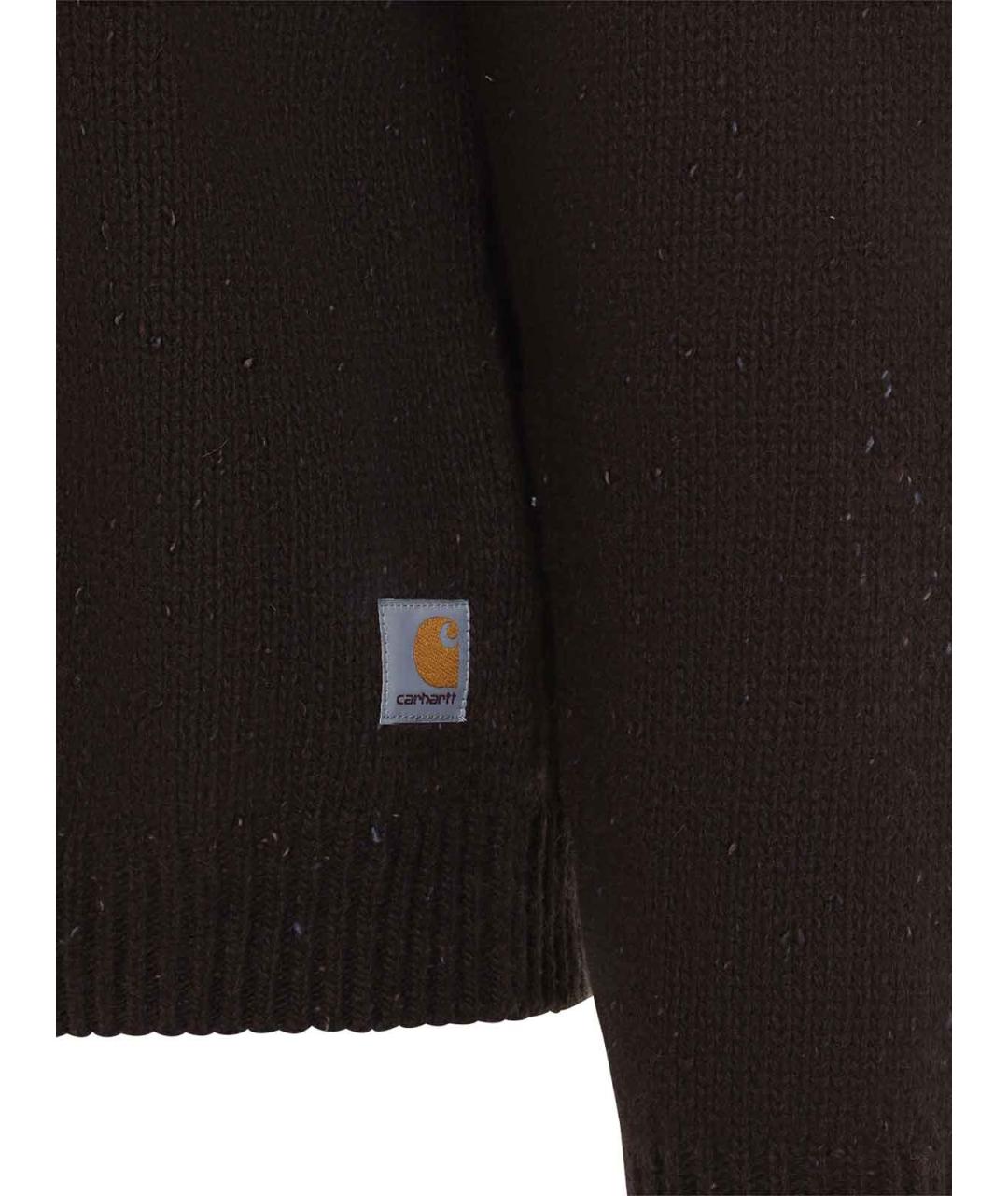 CARHARTT Коричневый шерстяной джемпер / свитер, фото 3
