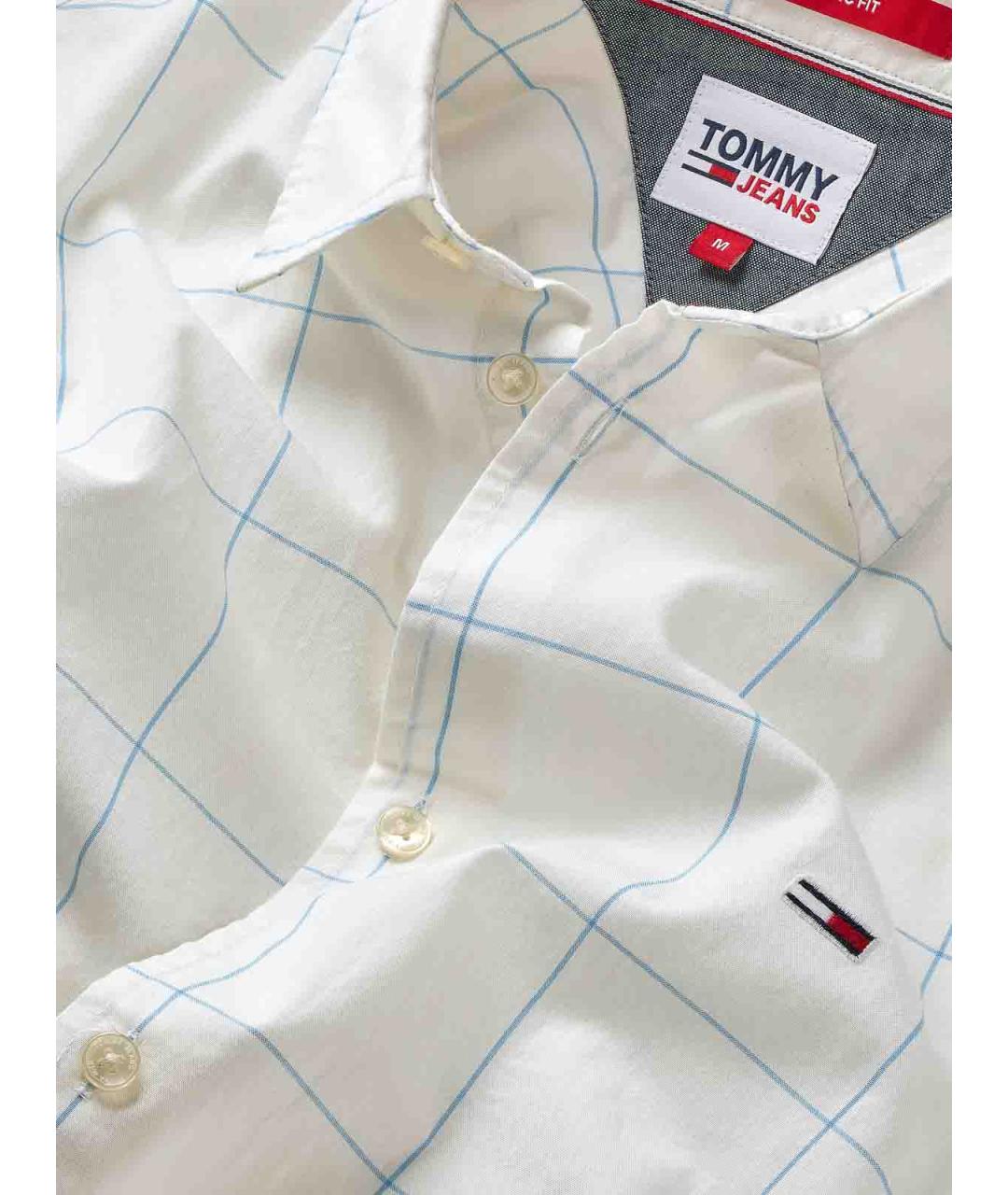TOMMY HILFIGER Белая хлопковая кэжуал рубашка, фото 2