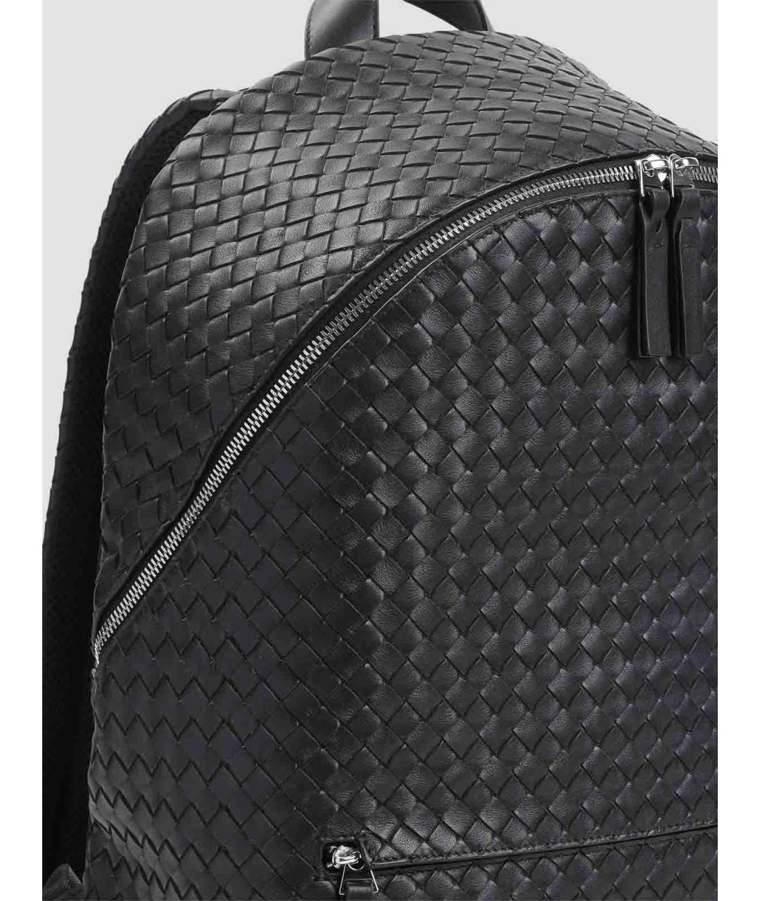 BOTTEGA VENETA Черный кожаный рюкзак, фото 4