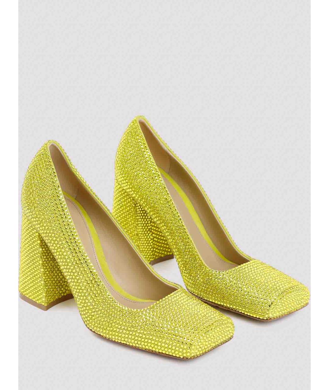 BOTTEGA VENETA Зеленые текстильные туфли, фото 2