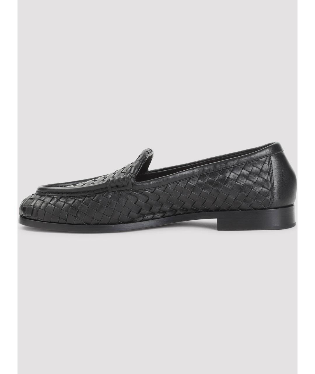 BOTTEGA VENETA Черные кожаные лоферы, фото 3