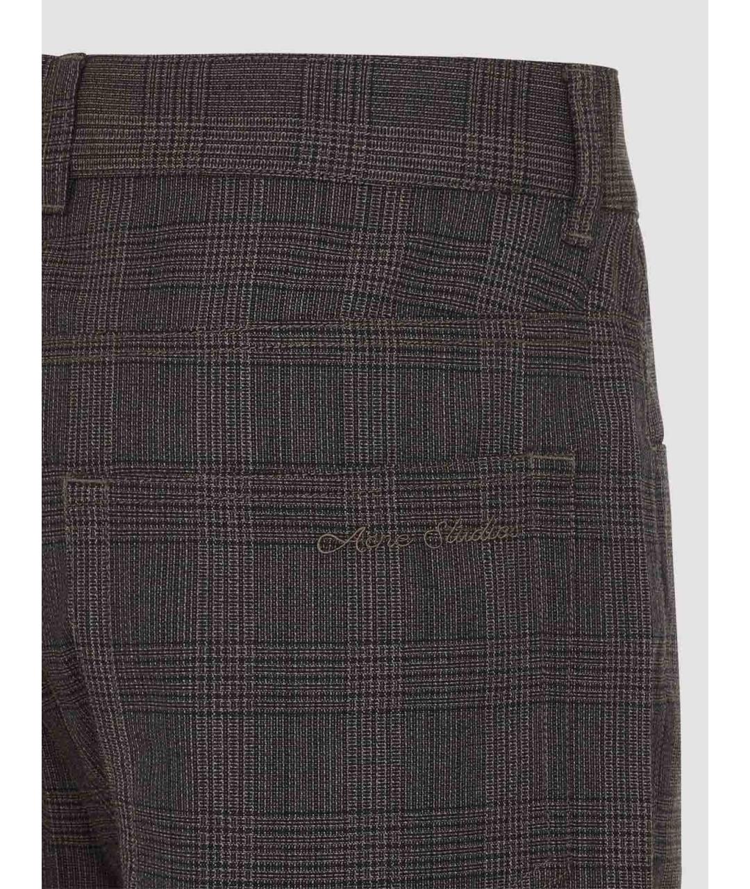 ACNE STUDIOS Черные шерстяные брюки широкие, фото 3