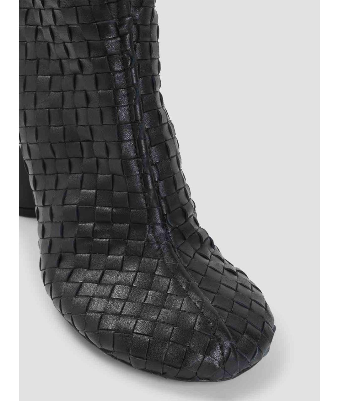 BOTTEGA VENETA Черные кожаные сапоги, фото 4