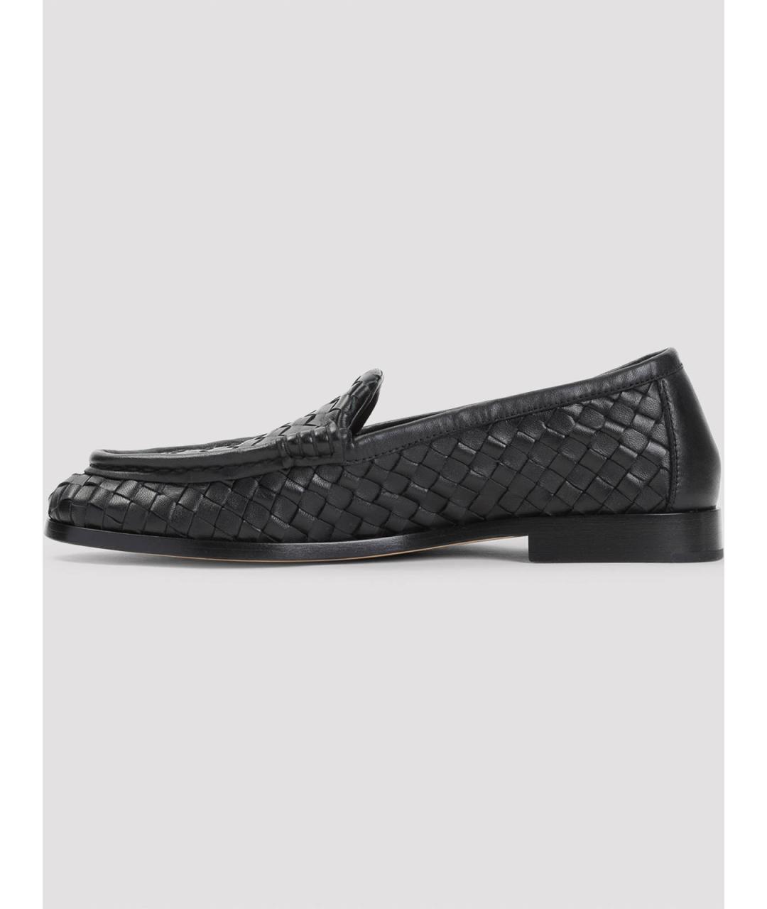 BOTTEGA VENETA Черные кожаные лоферы, фото 3