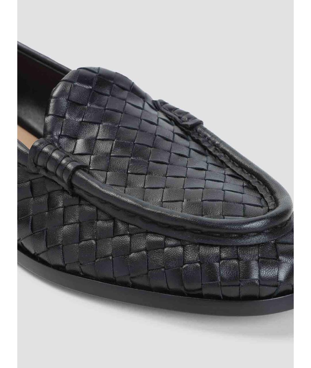 BOTTEGA VENETA Черные кожаные лоферы, фото 4